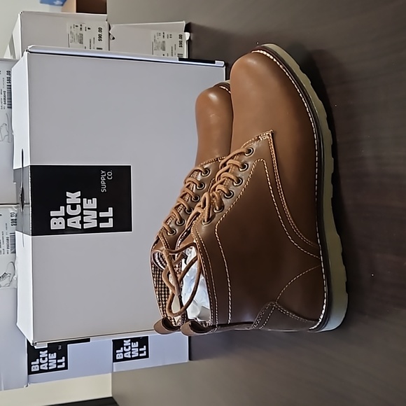 NIB Boathouse Men's BLACKWELL LAWRENCE Tan / Bronze Boots Size 9 - Picture 3 of 8